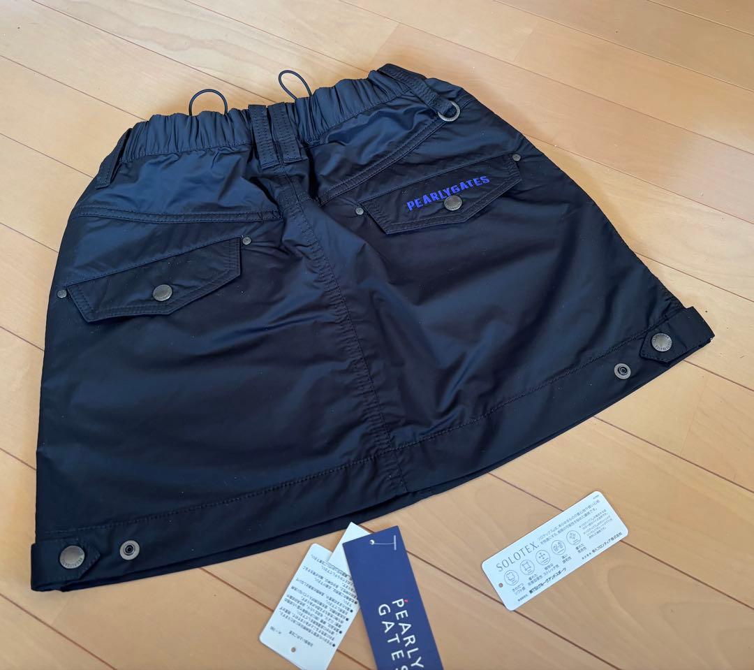 PEARLY GATES 黒 スカート ウエストゴム