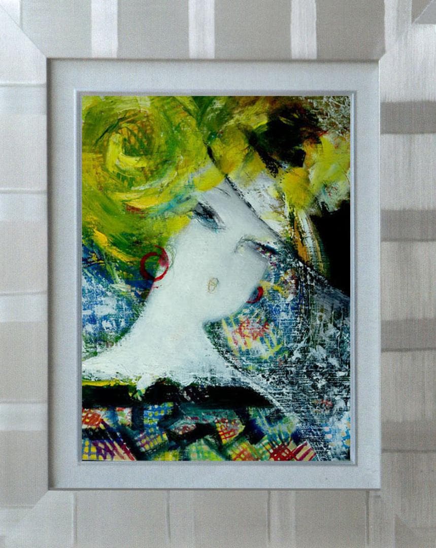 油絵 菅家令子 絵 絵画 インテリア F6-080312 人物 女性像 - メルカリ