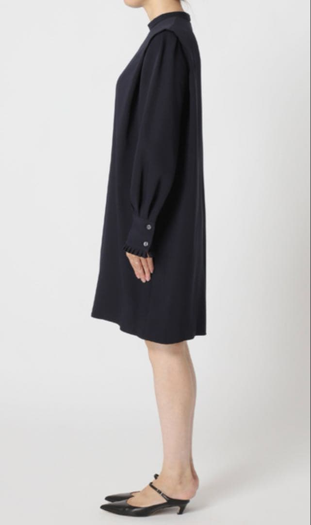 Noble ショルダータックミニワンピース 定価¥24,200 ネイビー　F