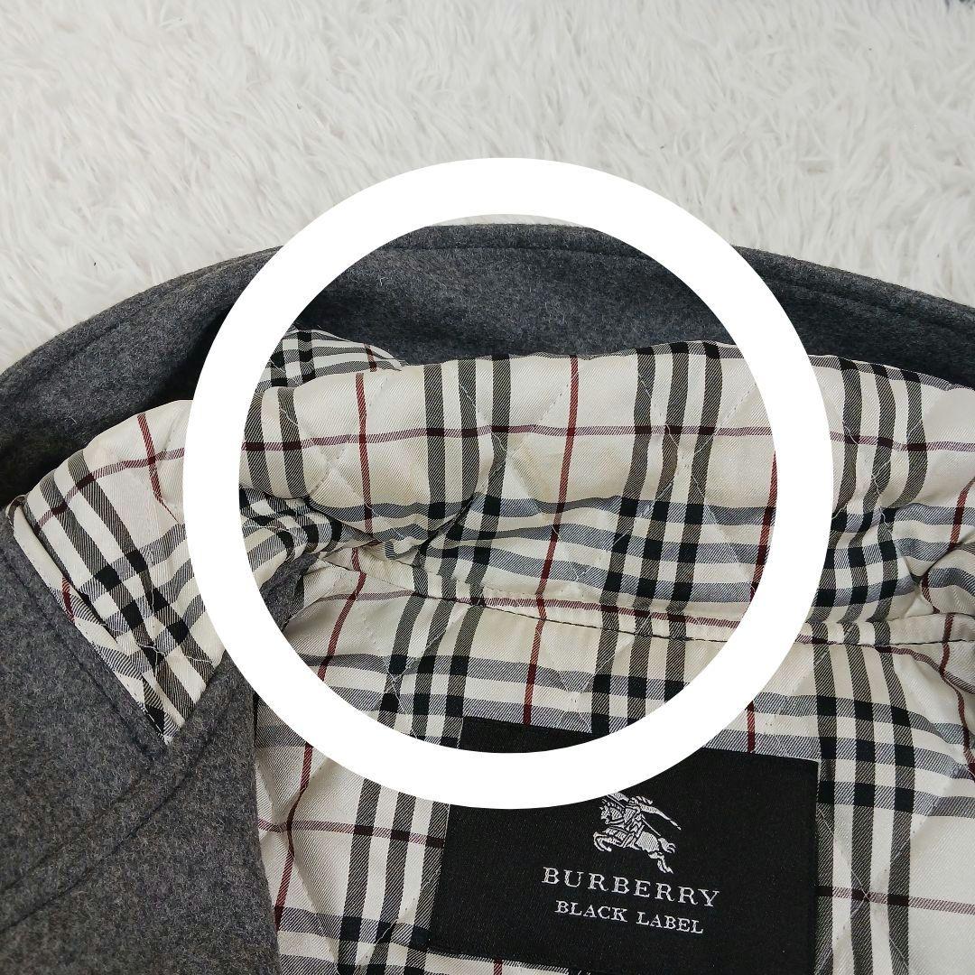 ✨美品✨バーバリーブラックレーベル　ダッフルコート　ノバチェック　カシミヤ混　M