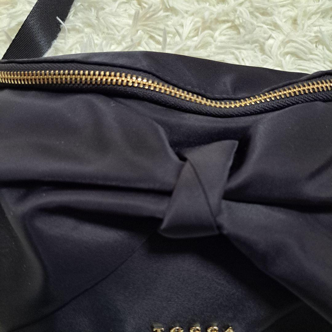 【美品】【TOCCA】撥水RIBBON KNOT ボディバッグ