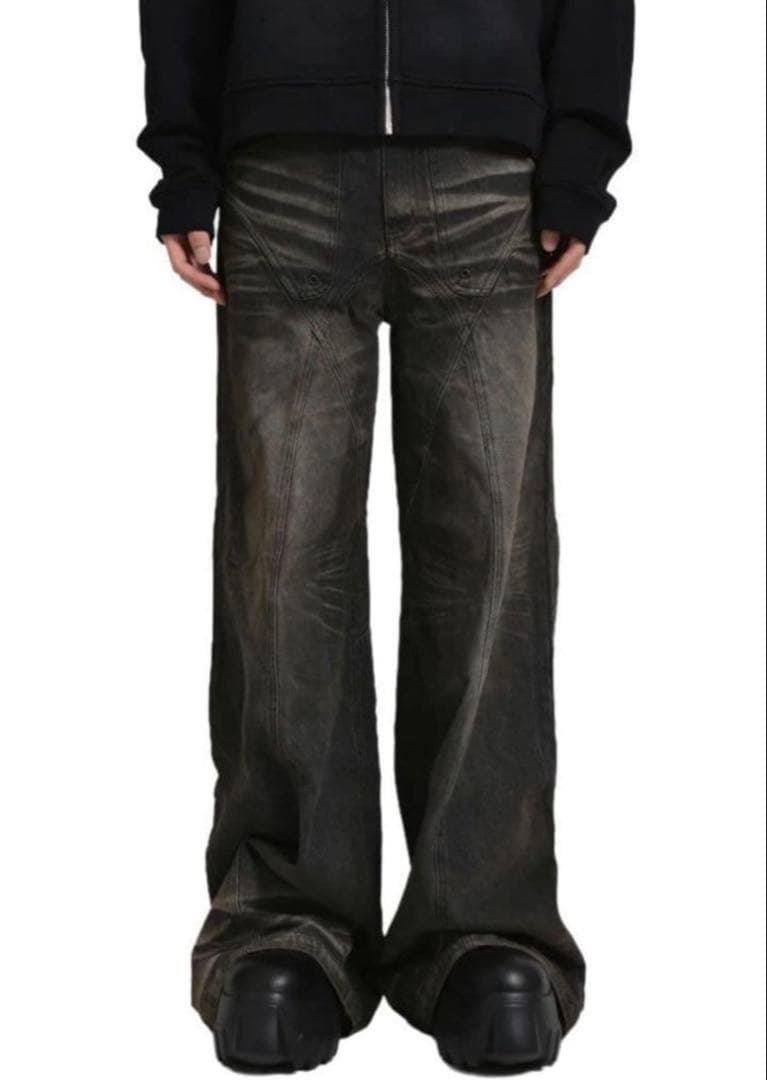 No faith studios dune denim バギー ワイド フレア