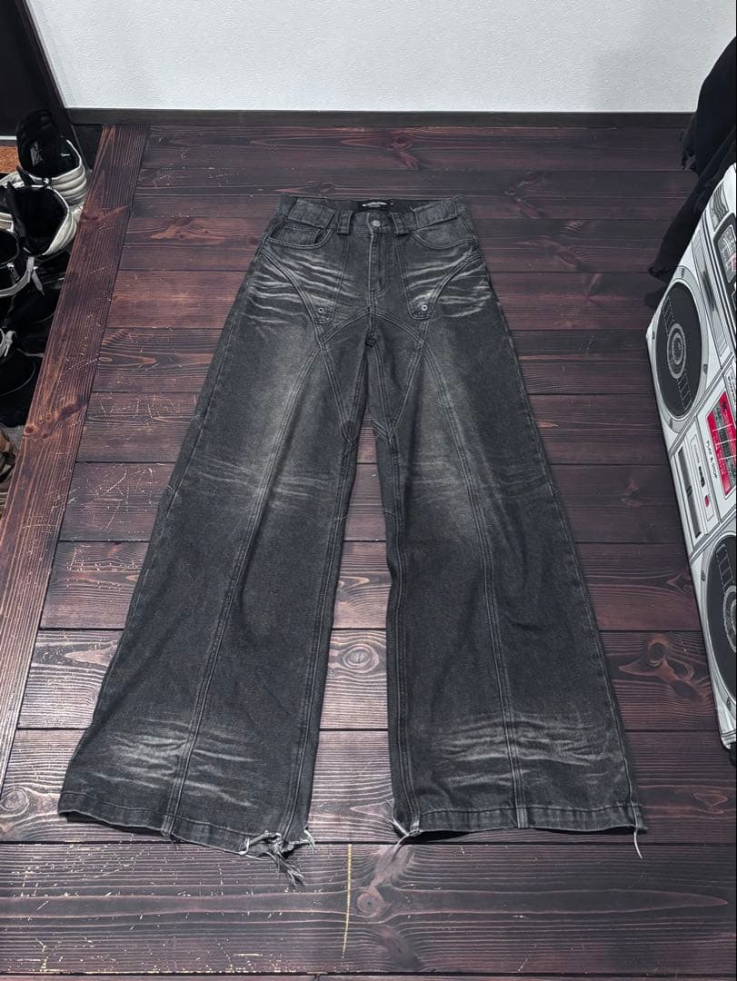 No faith studios dune denim バギー ワイド フレア