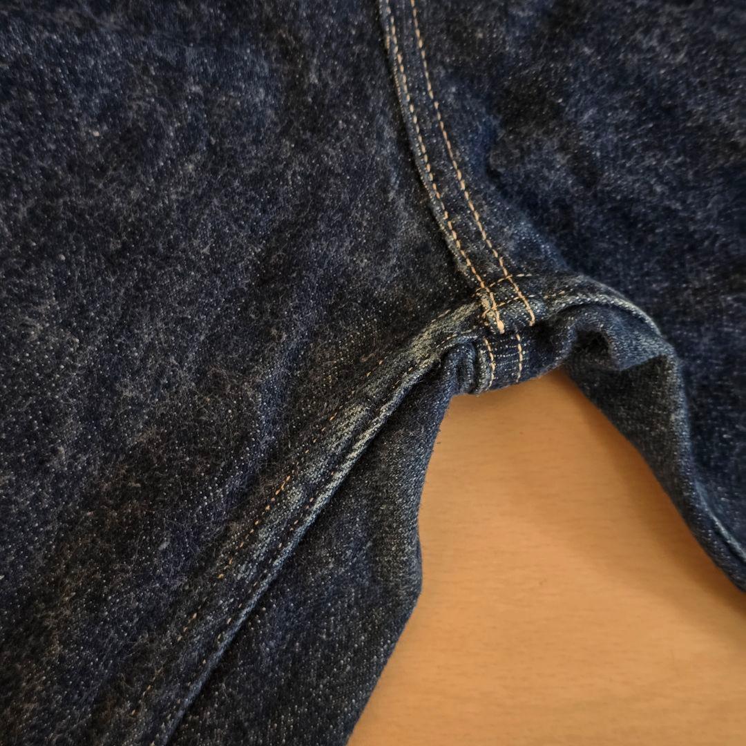 【タイムセール】COMOLI ベルテッドデニムパンツ インディゴ サイズ1