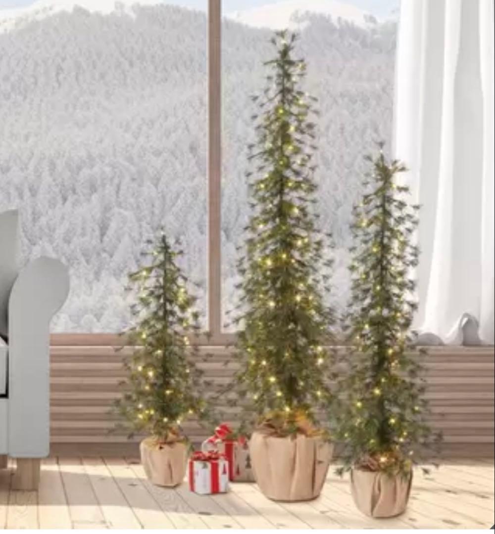 コストコ　クリスマス　LED アルパインツリー 3点セット　新品未開封