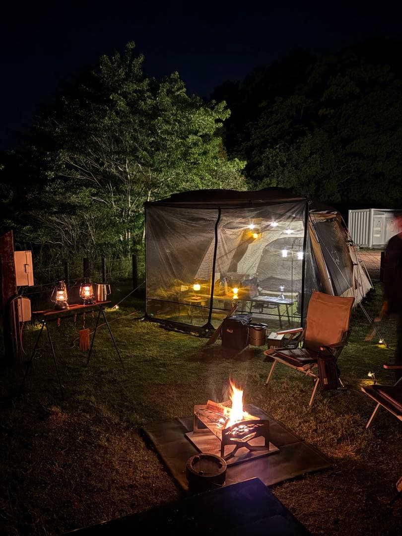 大人気ロゴス2ルームテント&虫除けメッシュ付き