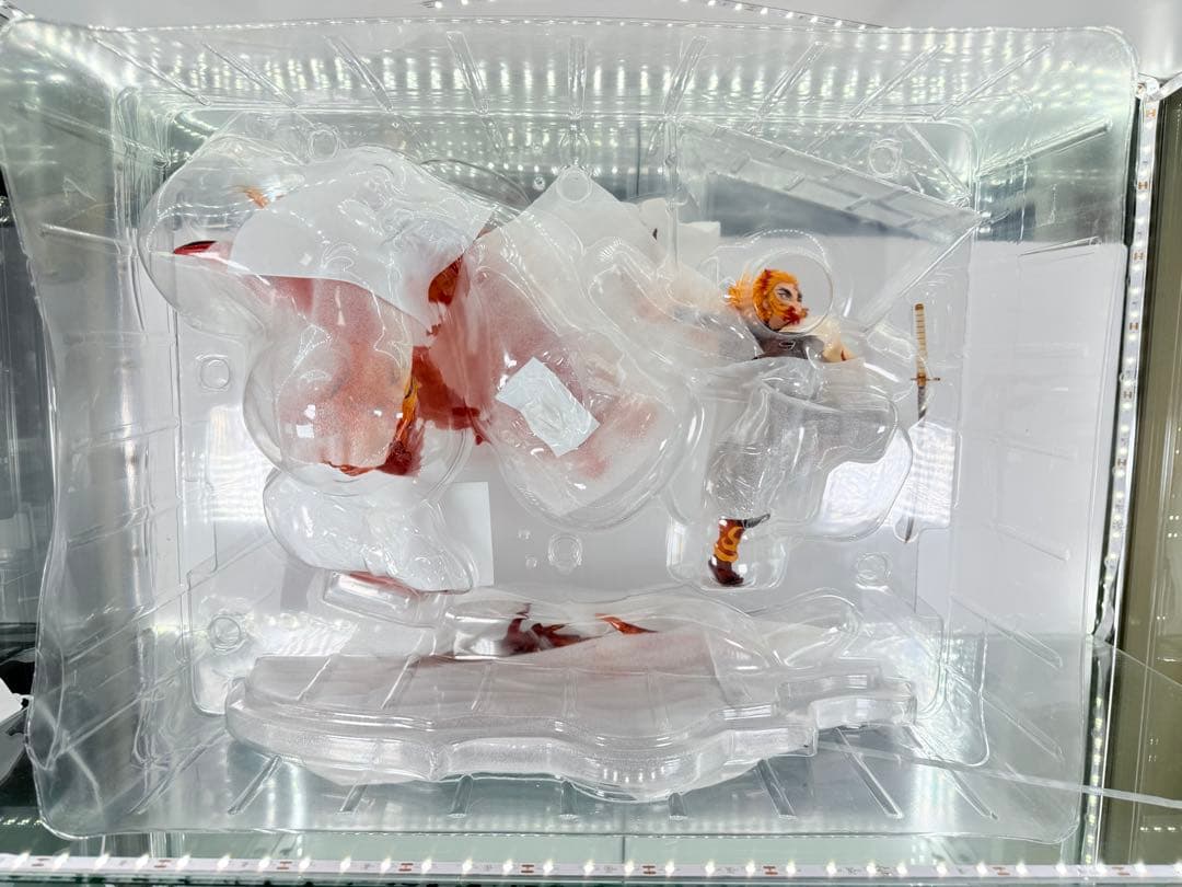 【開封品】煉獄杏寿郎 フィギュア炎の呼吸伍丿型「炎虎」/上弦の参猗窩座2体セット