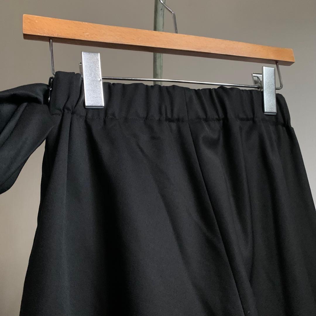 【極美品】ISSEY MIYAKE アシンメトリー　ウールパンツ　サイズ1 黒