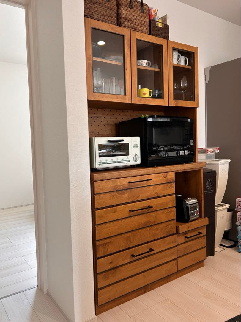 開梱設置】Re:CENO リセノ LINA 105キッチンボード 上部