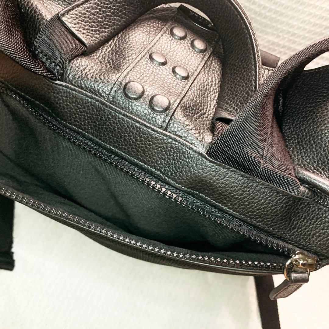 美品✨FURLA スキューバ レザー リュック バックパック 2way ブラック