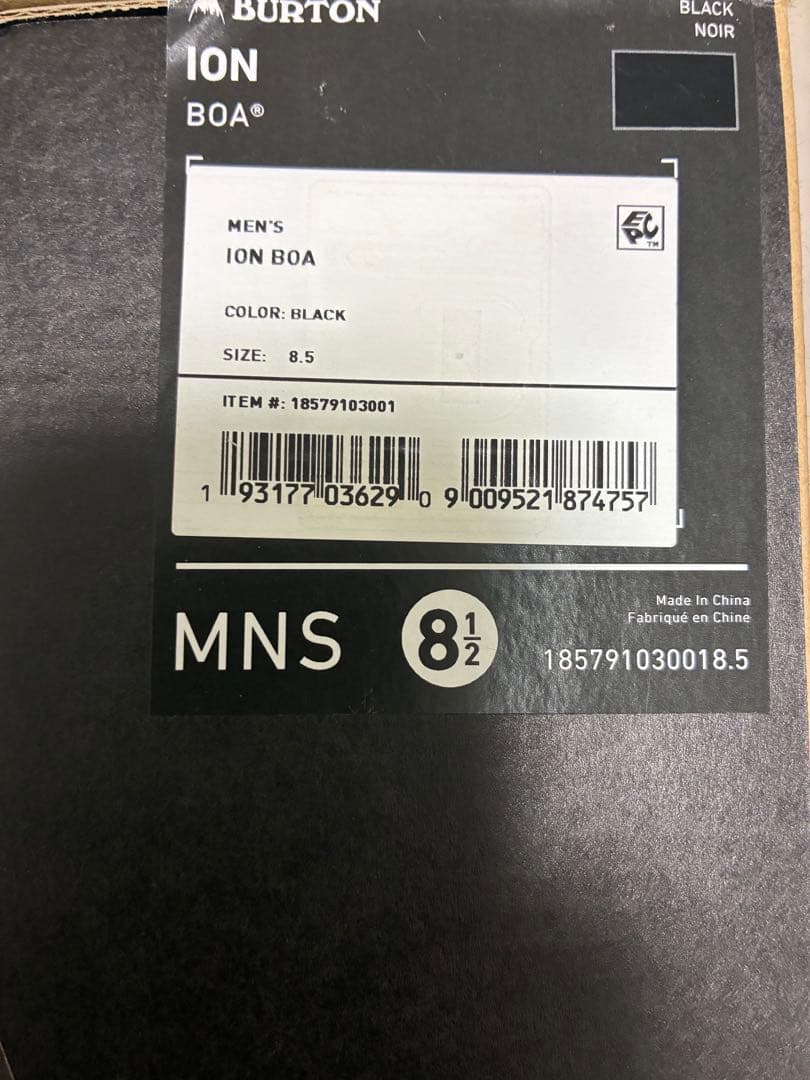 ☆21-22年モデル☆BURTON ION BOA 26.5cm