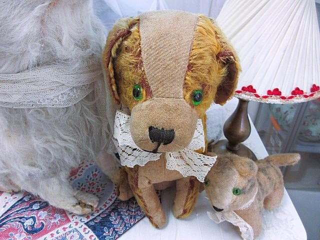 フランス　アンティーク　わんこ　☆ 犬　テディベア