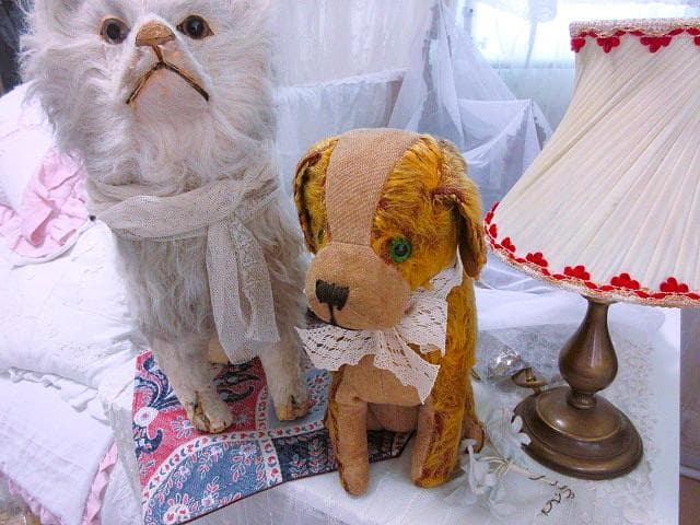 フランス　アンティーク　わんこ　☆ 犬　テディベア