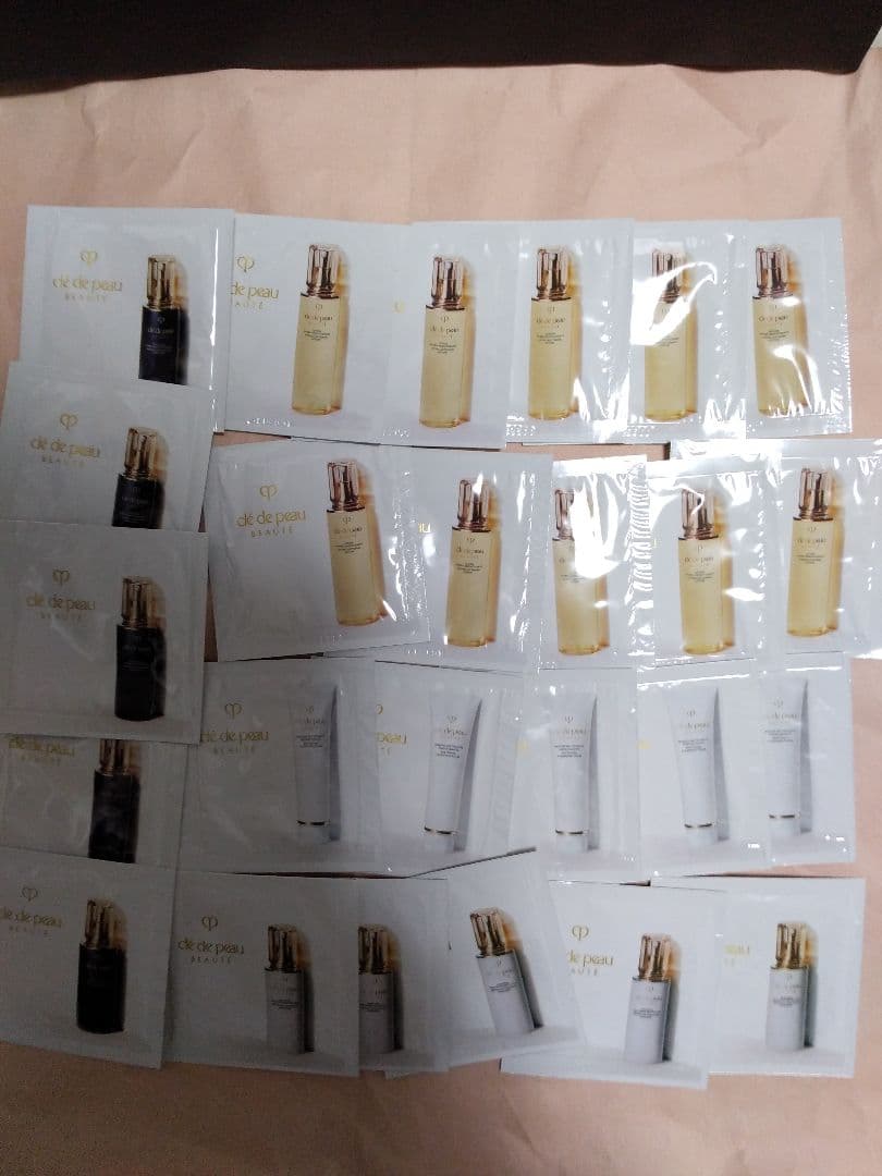 確認用クレ・ド・ポーボーテ　スキンケア　ローション　乳液　洗顔パウチ　個包装