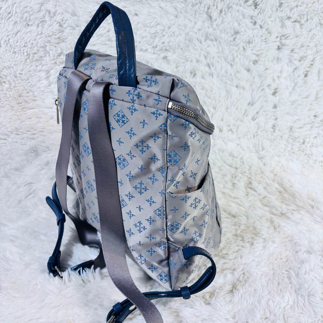 極美品　russet ラシット リュック バックパック 総柄　レザー　ゴールド