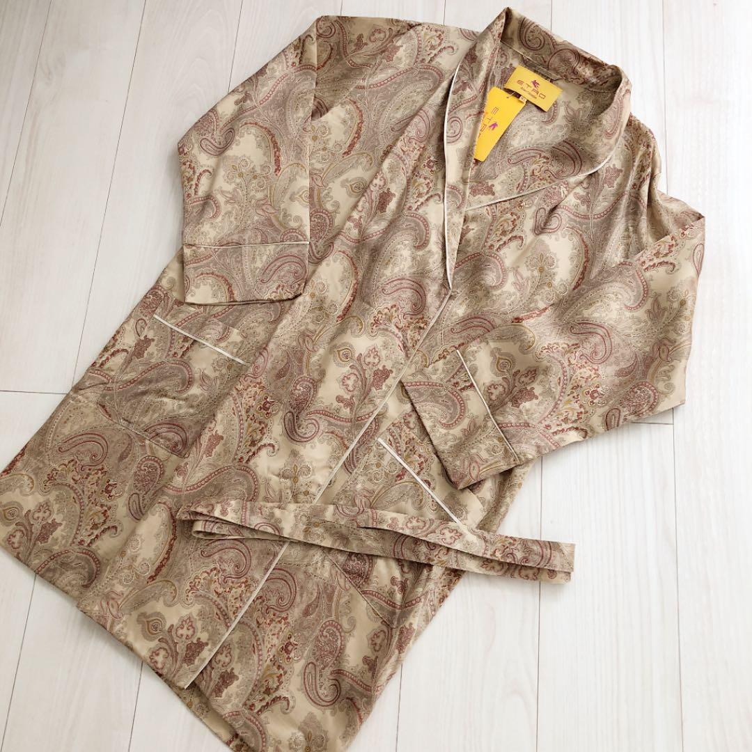 エトロナイトガウン｜珍品 ETRO ナイトガウン キモノガウンジャケット