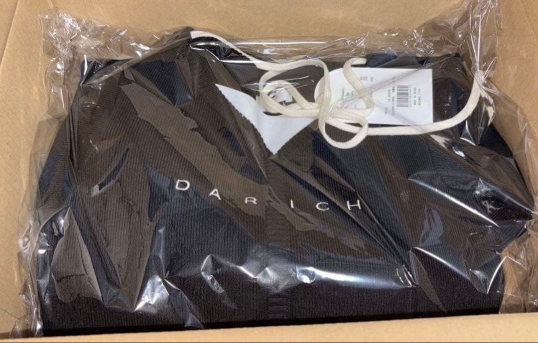 Darich ウエストオープンリボンデザインニットミニワンピース BLK