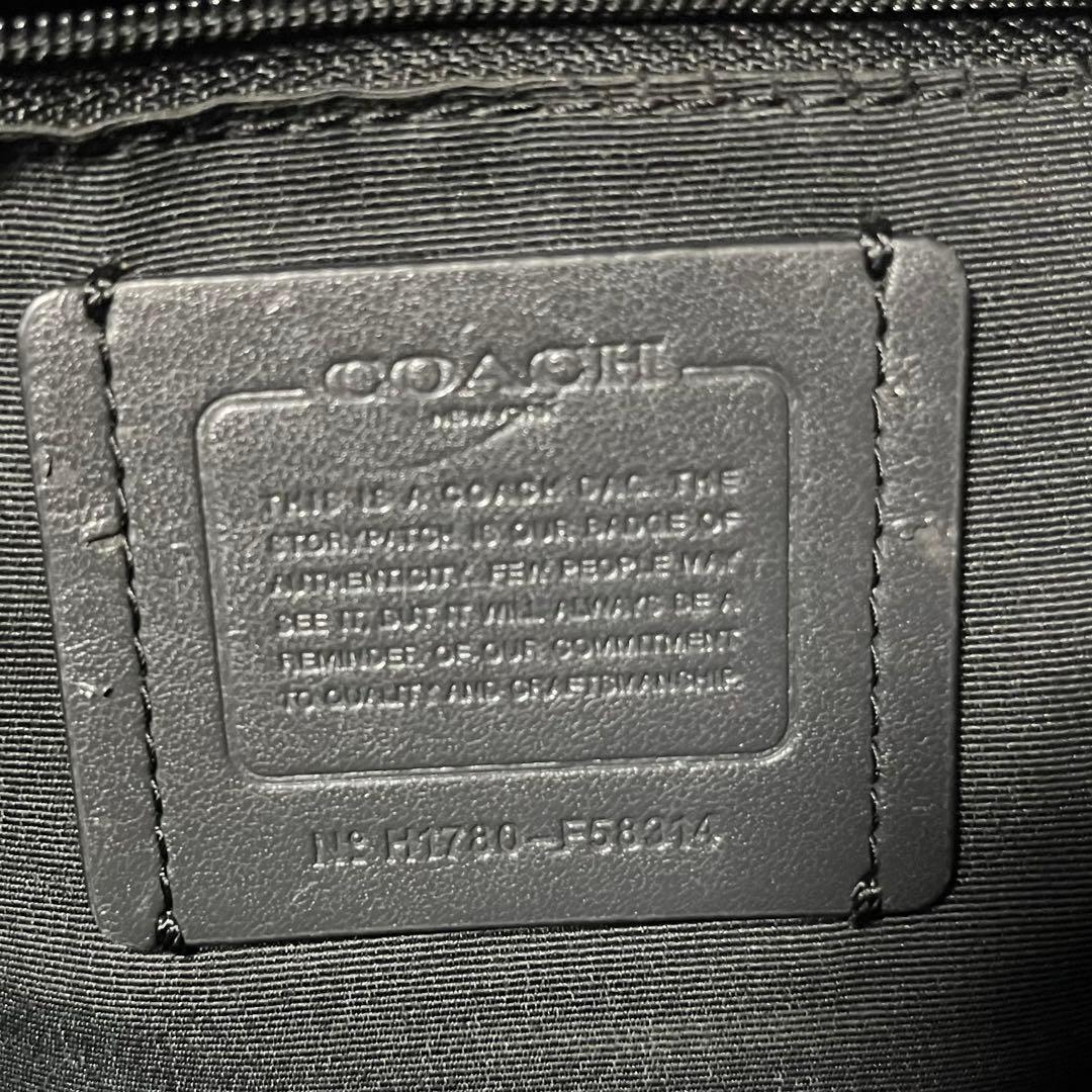 美品✨　coach コーチ　リュック　バックパック　シグネチャー　大容量　レザー