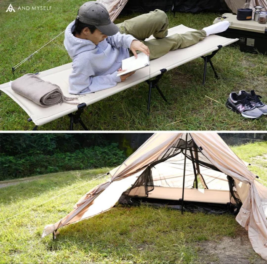 AND MYSELF インフレーターベッド オリーブグリーン【説明書無し】