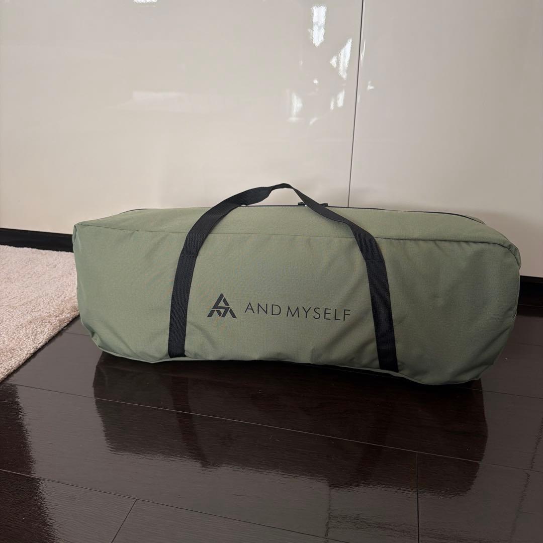 AND MYSELF インフレーターベッド オリーブグリーン【説明書無し】