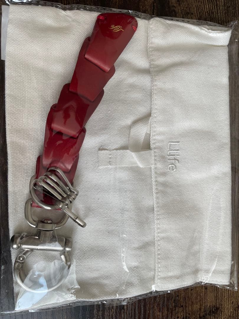 小物 lidnm Llife LEATHER KEY CHAIN SCARLET