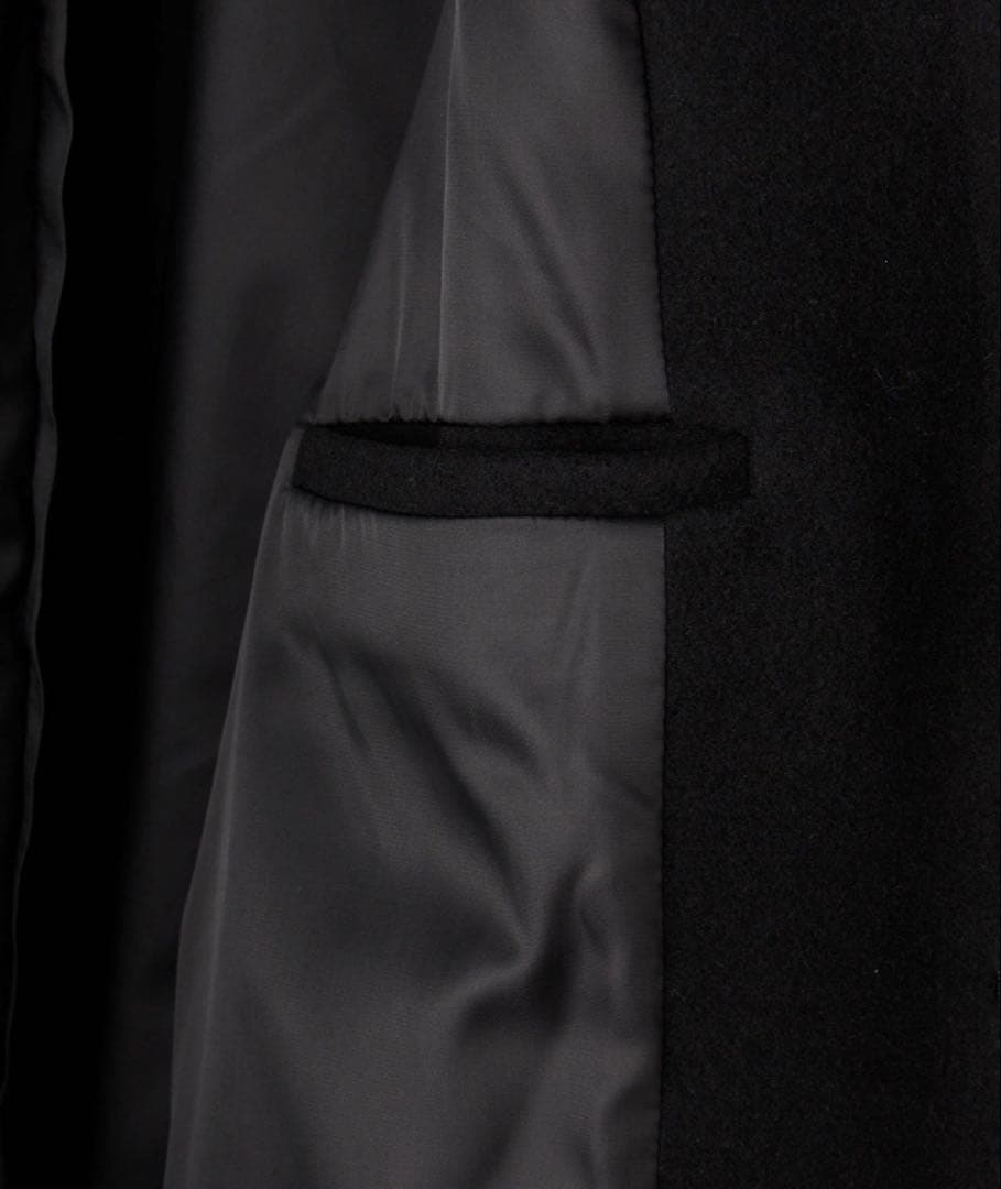 CLEL/クレイル ブラック ステンカラーコート S