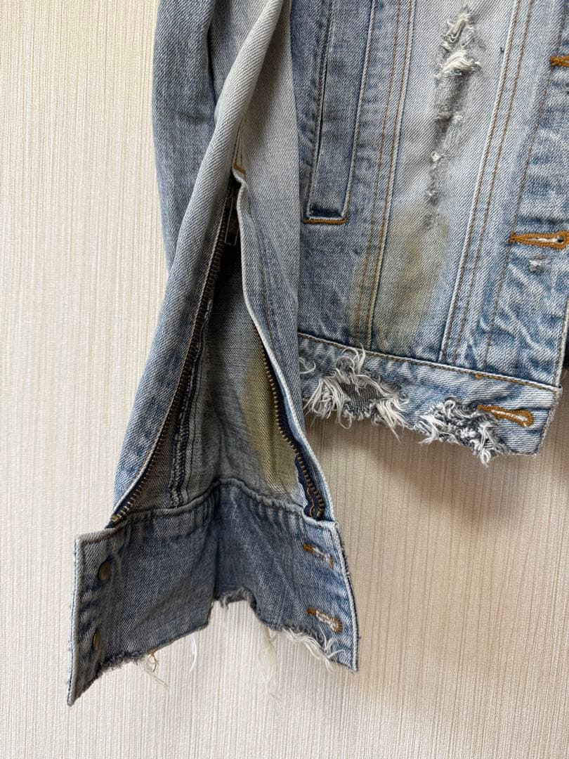 LGB ルグランブルー　ダメージ加工 デニムジャケット　サイズ1