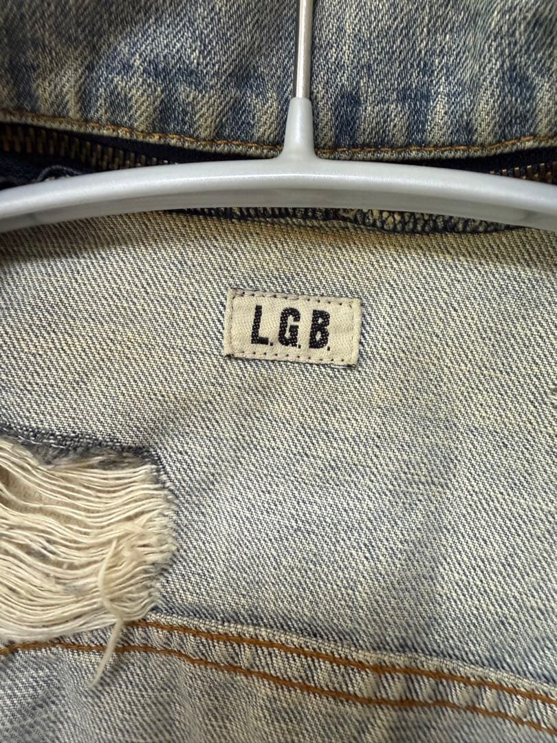 LGB ルグランブルー　ダメージ加工 デニムジャケット　サイズ1