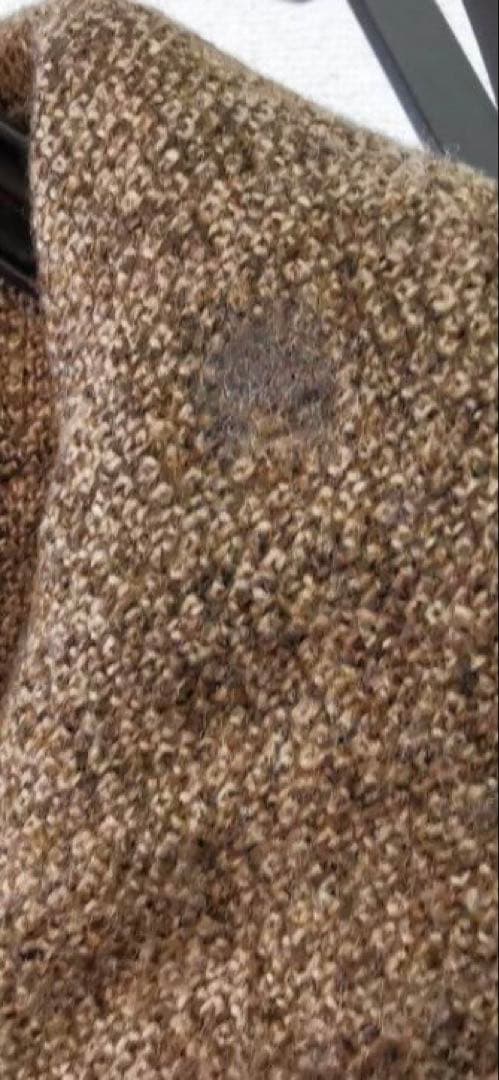 アクアスキュータム ツイード ツィード コート ジャケット ウール ステンカラー