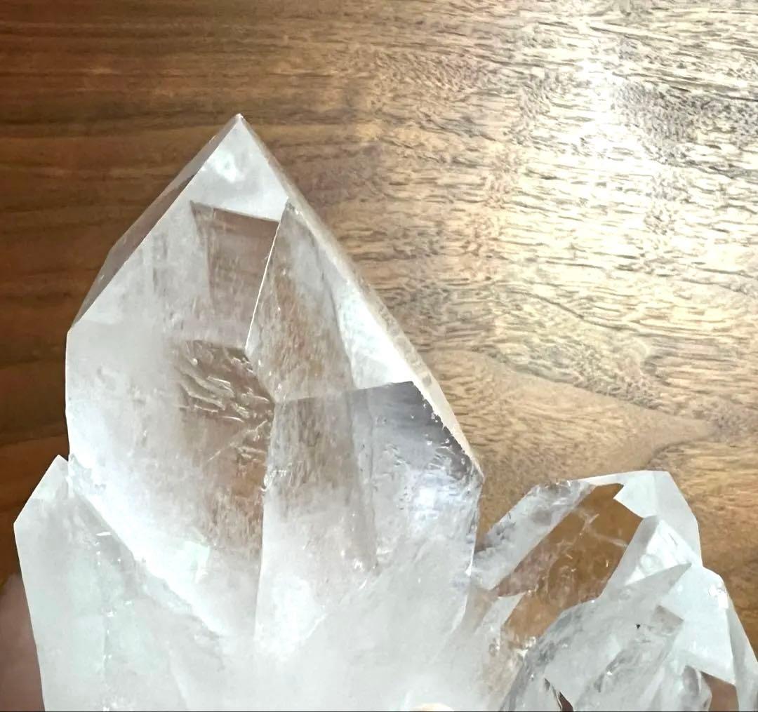 【高品質】水晶クラスター原石　1.25kg 天然石　高透明＆極太結晶