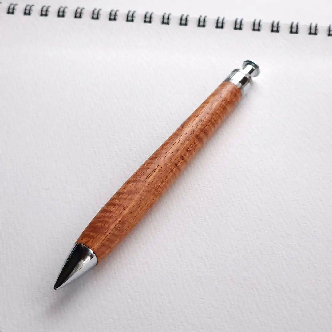 【希少】工房楔 花梨ちぢみ杢 シャープペンシル