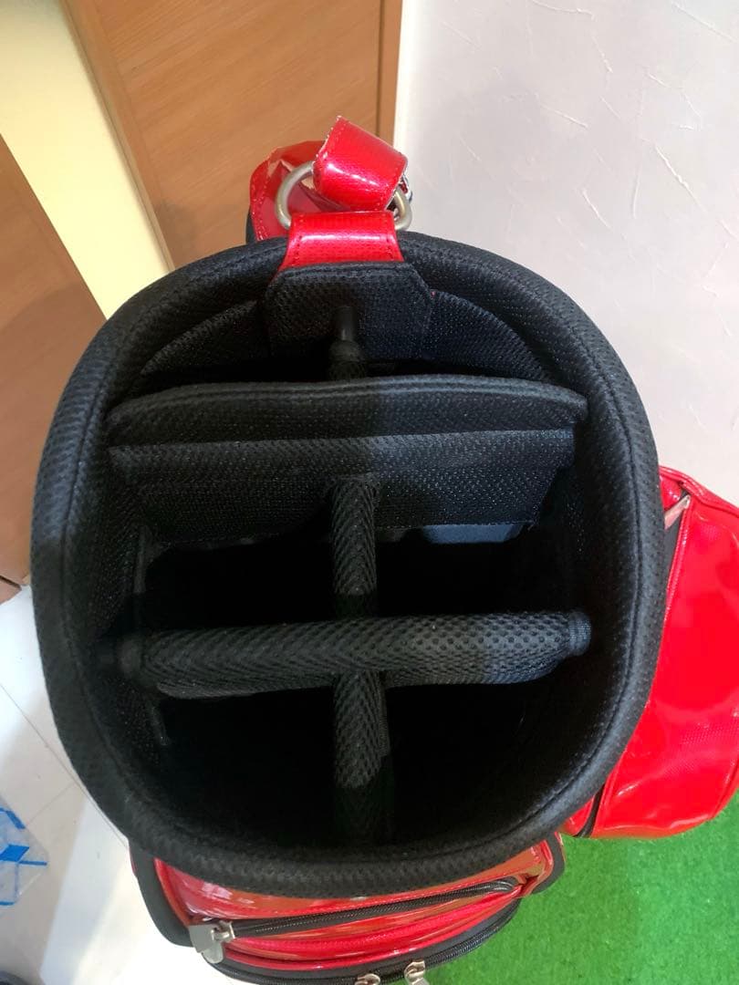 正規品　良品　パーリーゲイツ　マスターバニー　3点式　かキャディバッグ　エナメル