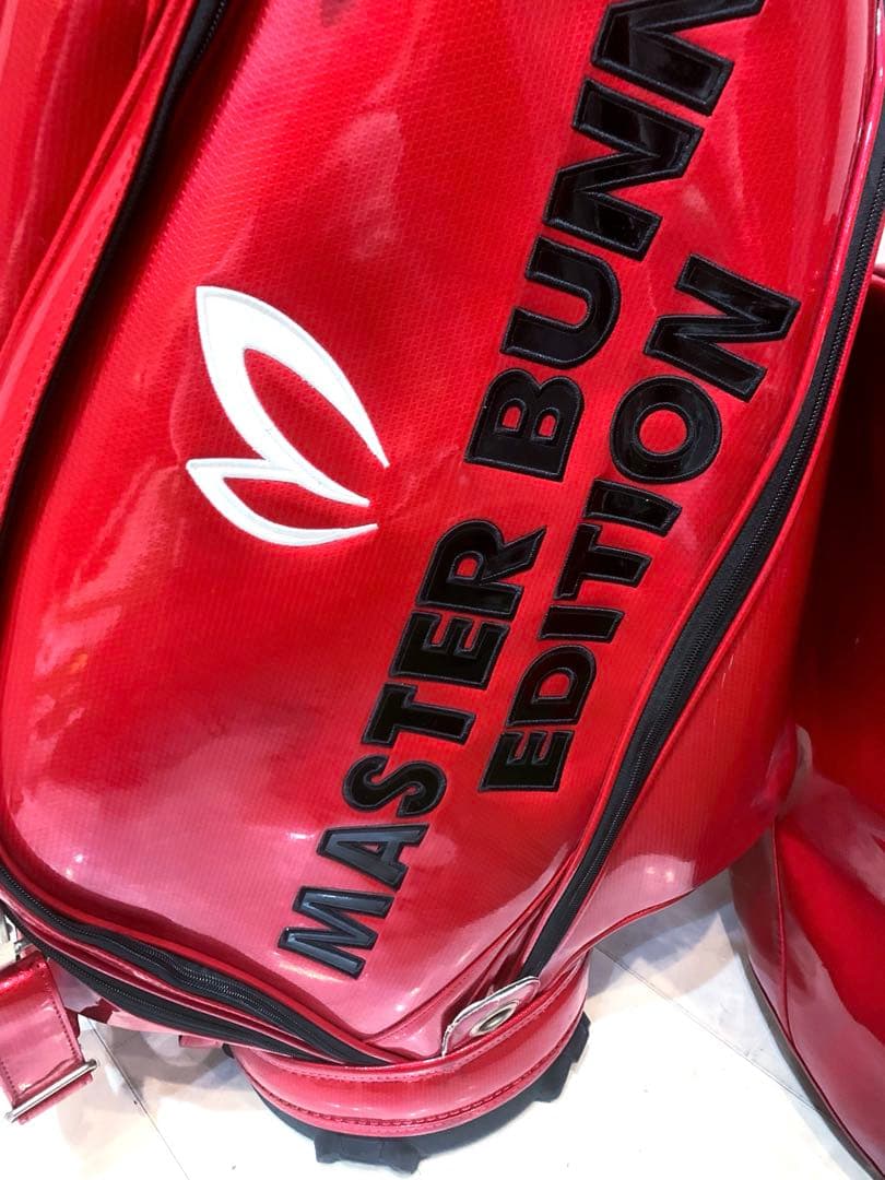 正規品　良品　パーリーゲイツ　マスターバニー　3点式　かキャディバッグ　エナメル