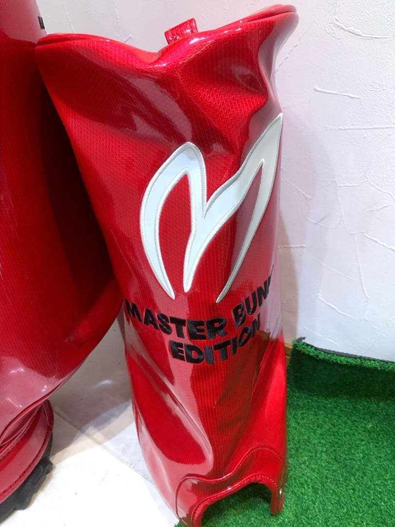 正規品　良品　パーリーゲイツ　マスターバニー　3点式　かキャディバッグ　エナメル