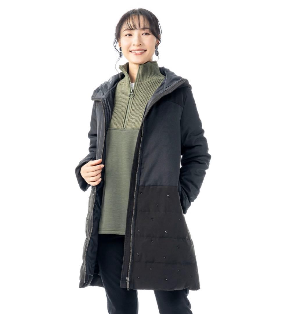 Pixie Heart ラインストーン付プレミアムダウンコート3L 新品タグ付