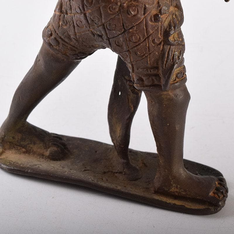 まめ太。様専用 東南アジア アフリカン美術 銅製 人物像 置物 V 8056