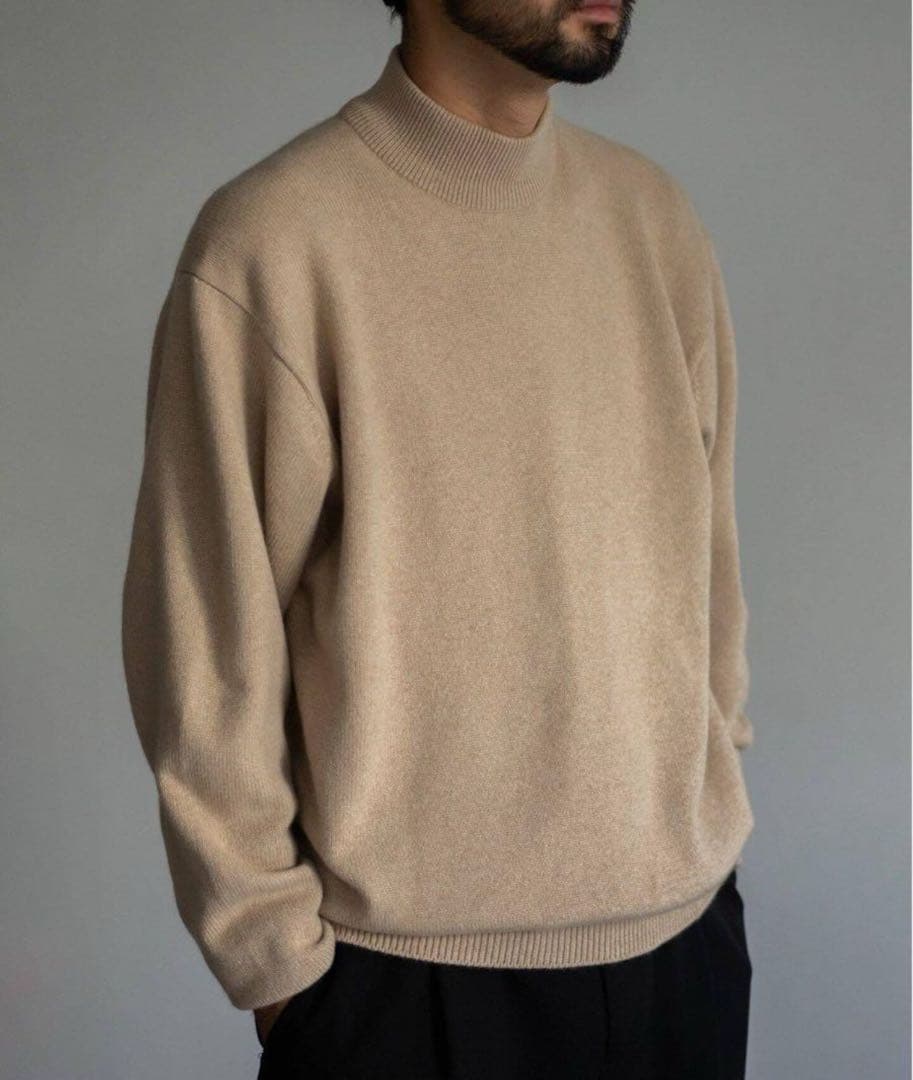 HERILL レショップ別注 モックネック ゴールデンキャッシュ ニット 2