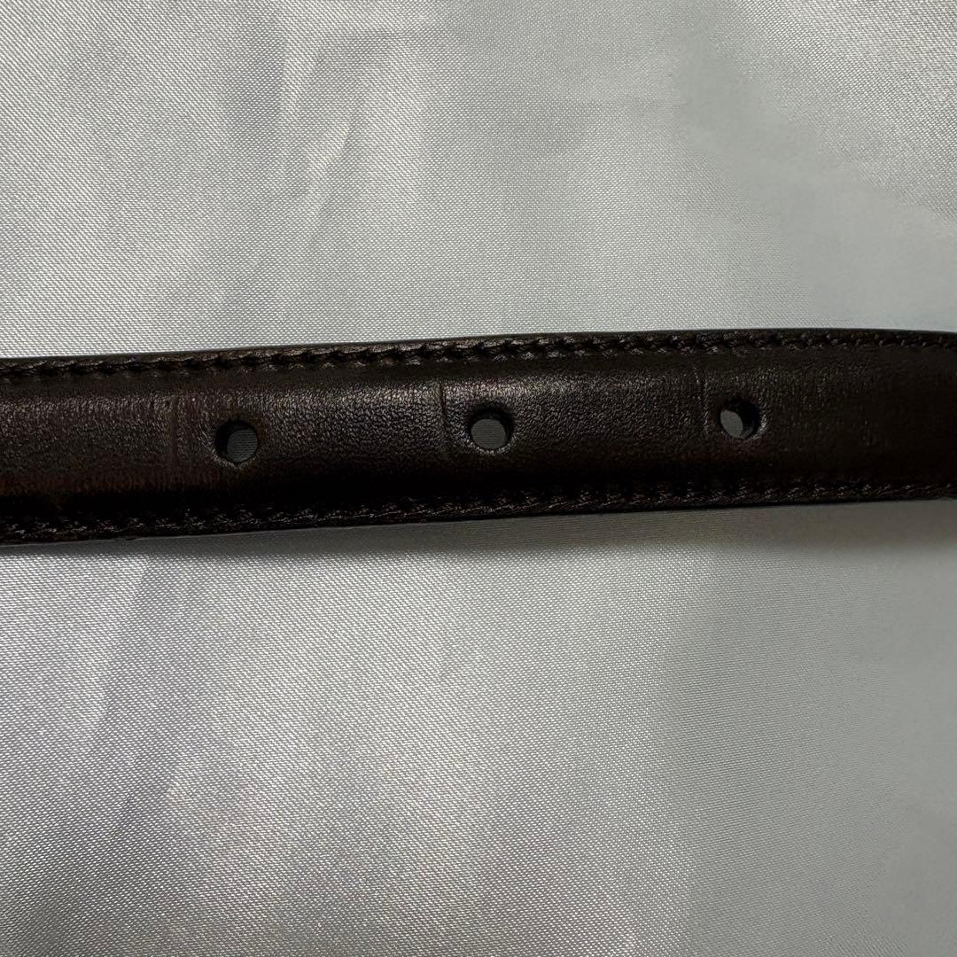 カニカマ Ferragamo ベルト ゴールドバックル レザー 黒 美品