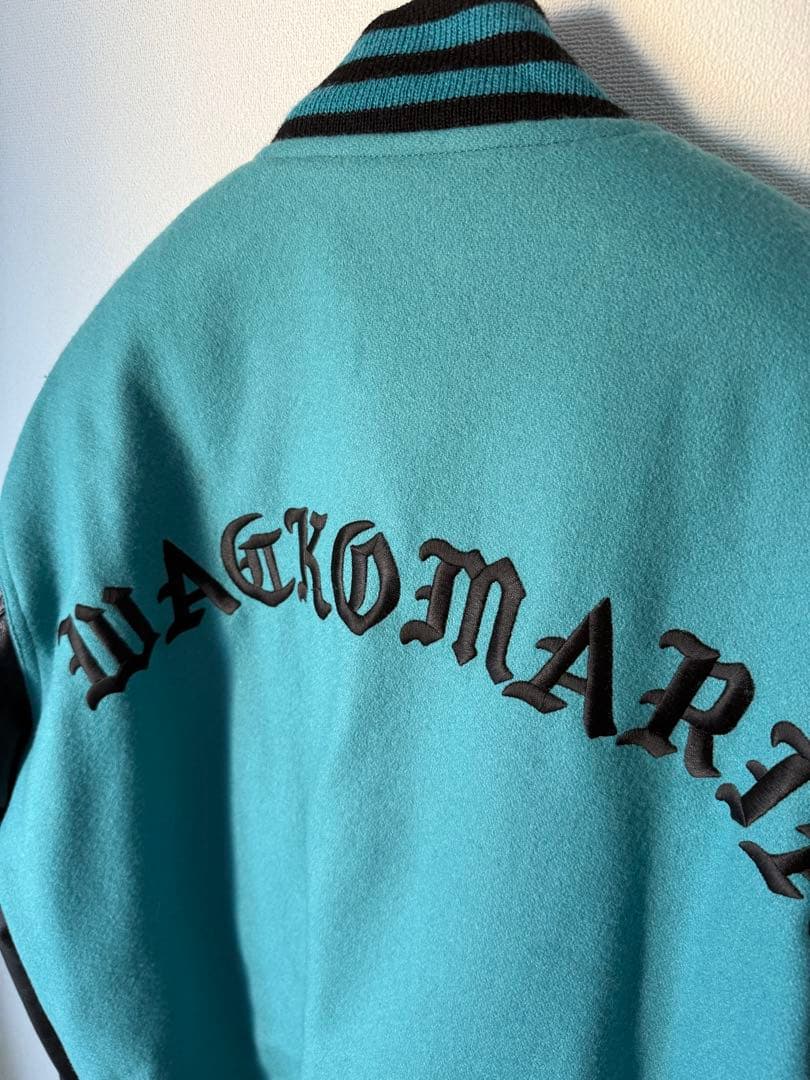 ジャケット・アウター WACKO MARIA LEATHER VARSITY JACKET L