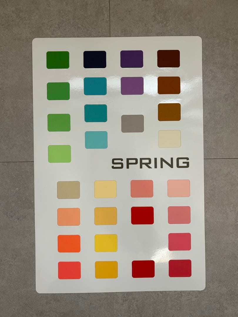 ケース付き、シール付きで便利！パーソナルカラー診断用ドレープ120色など