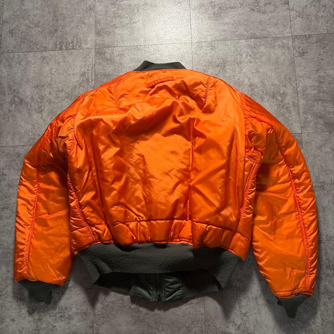 90s 濃緑　alpha USA製　reversible ma-1 jacket