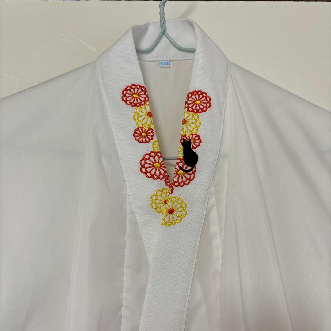 キャサリンコテージ　袴　砂色手毬猫　ちりめん　150センチ