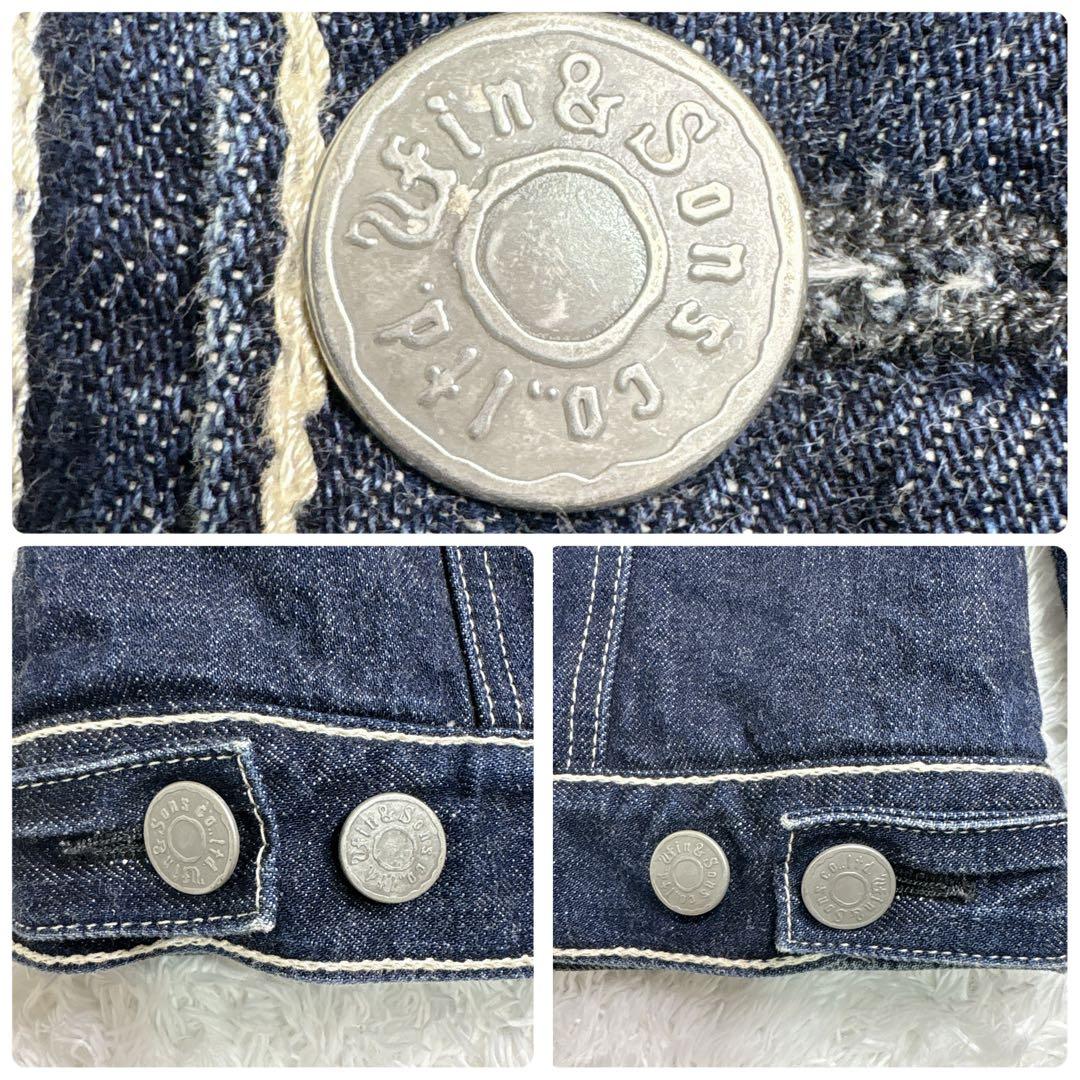 ✨DELAYbyWin＆Sons ✨レザー切替 ボアデニムジャケット Mサイズ