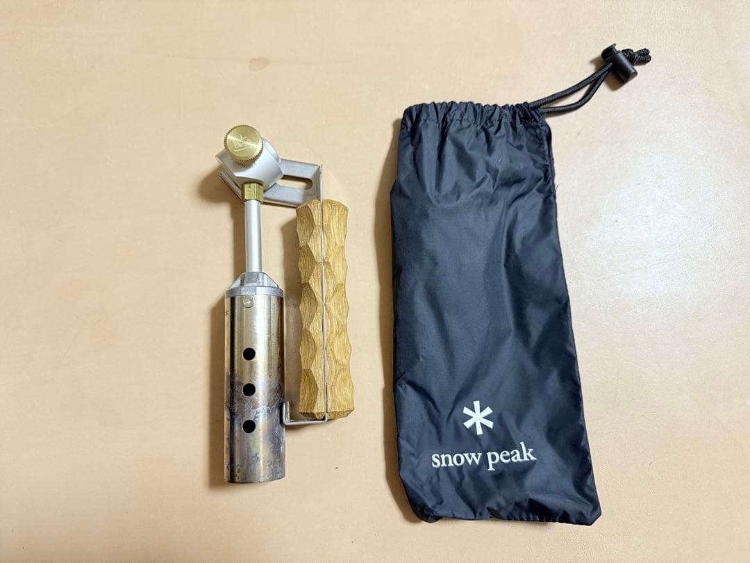 美品 スノーピーク フォールディングトーチ asigrip_ft アシモクラフツ