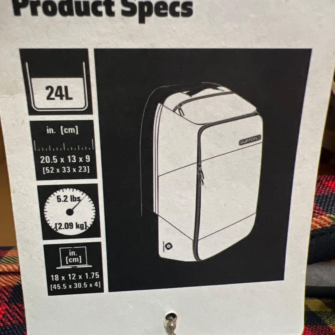 新品バートン BURTON チェック柄キャリーバック PC保護あり