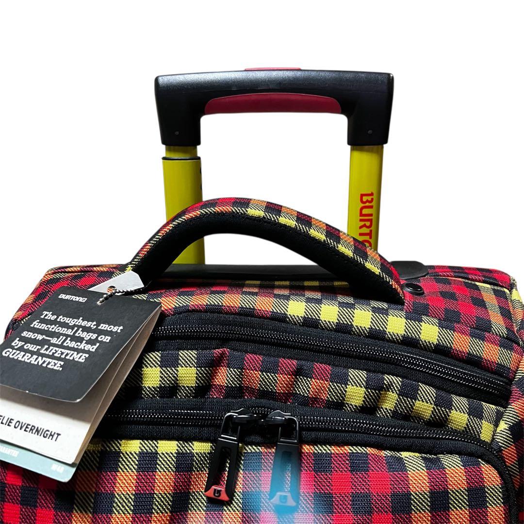 新品バートン BURTON チェック柄キャリーバック PC保護あり