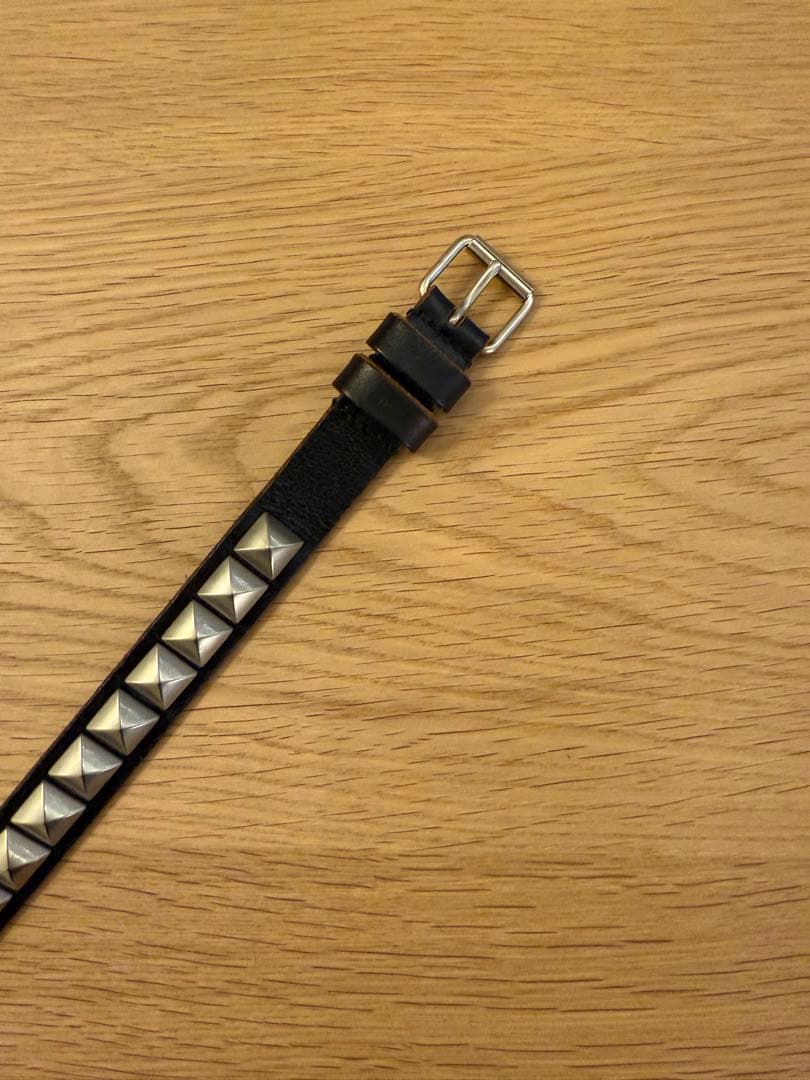 サンローラン　スタッズベルト　ナロー