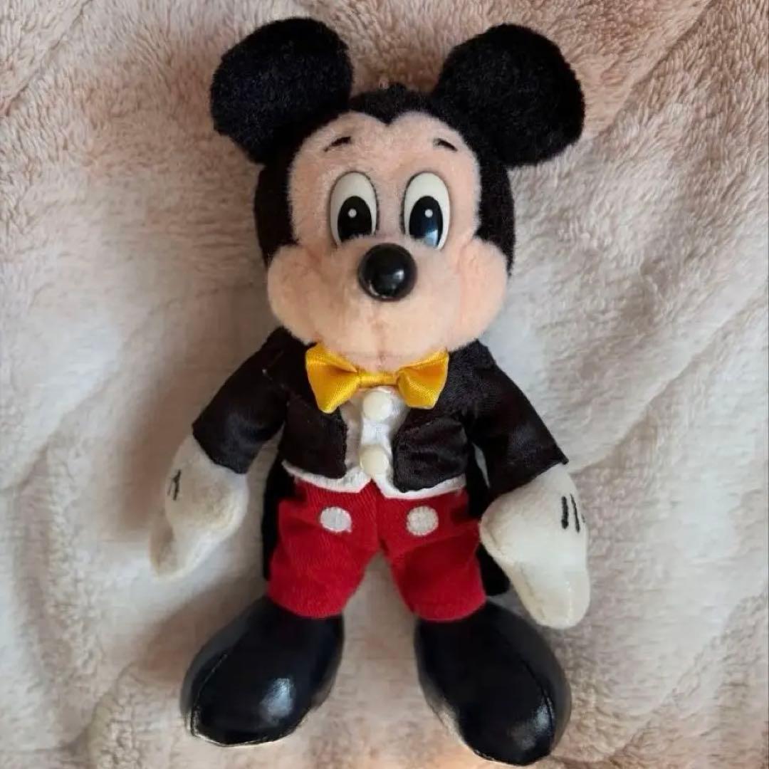 ディズニー ミッキーマウス ぬいぐるみバッジ 35周年 復刻版 レトロ