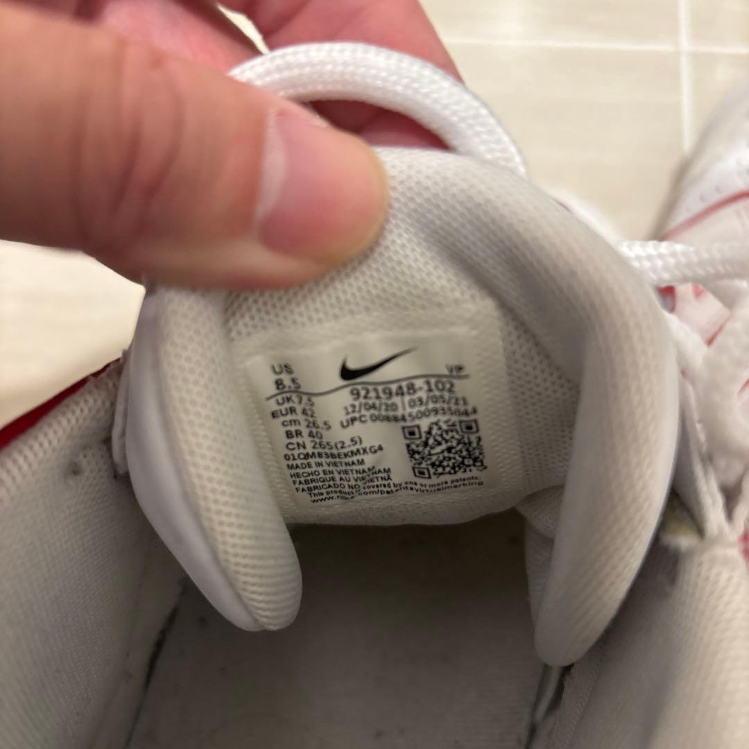 Nike Air More Uptempo ホワイト/レッド　26.5cm