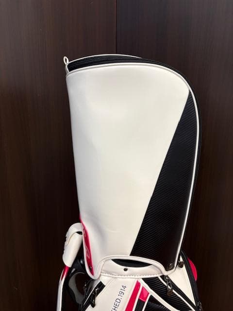 新品 ADMRIAL アドミラル キャディバッグ ホワイト/ピンク 9インチ